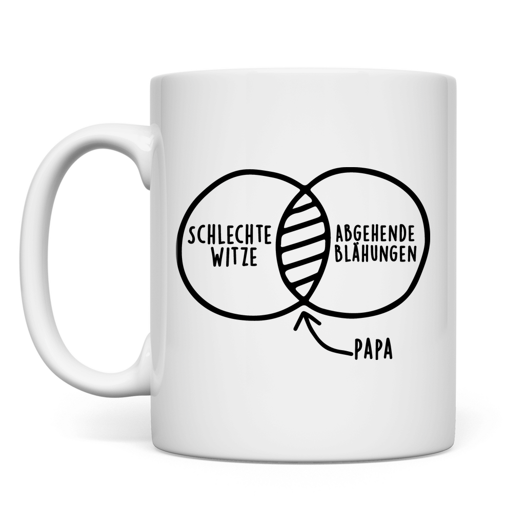 Papa schlechte Witze abgehende Blähungen - Tasse White
