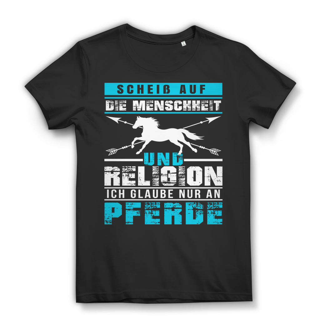 Pferde Shirt Damen – Lustiges Reiterin T-Shirt mit Spruch Pferdeliebhaberinnen Black
