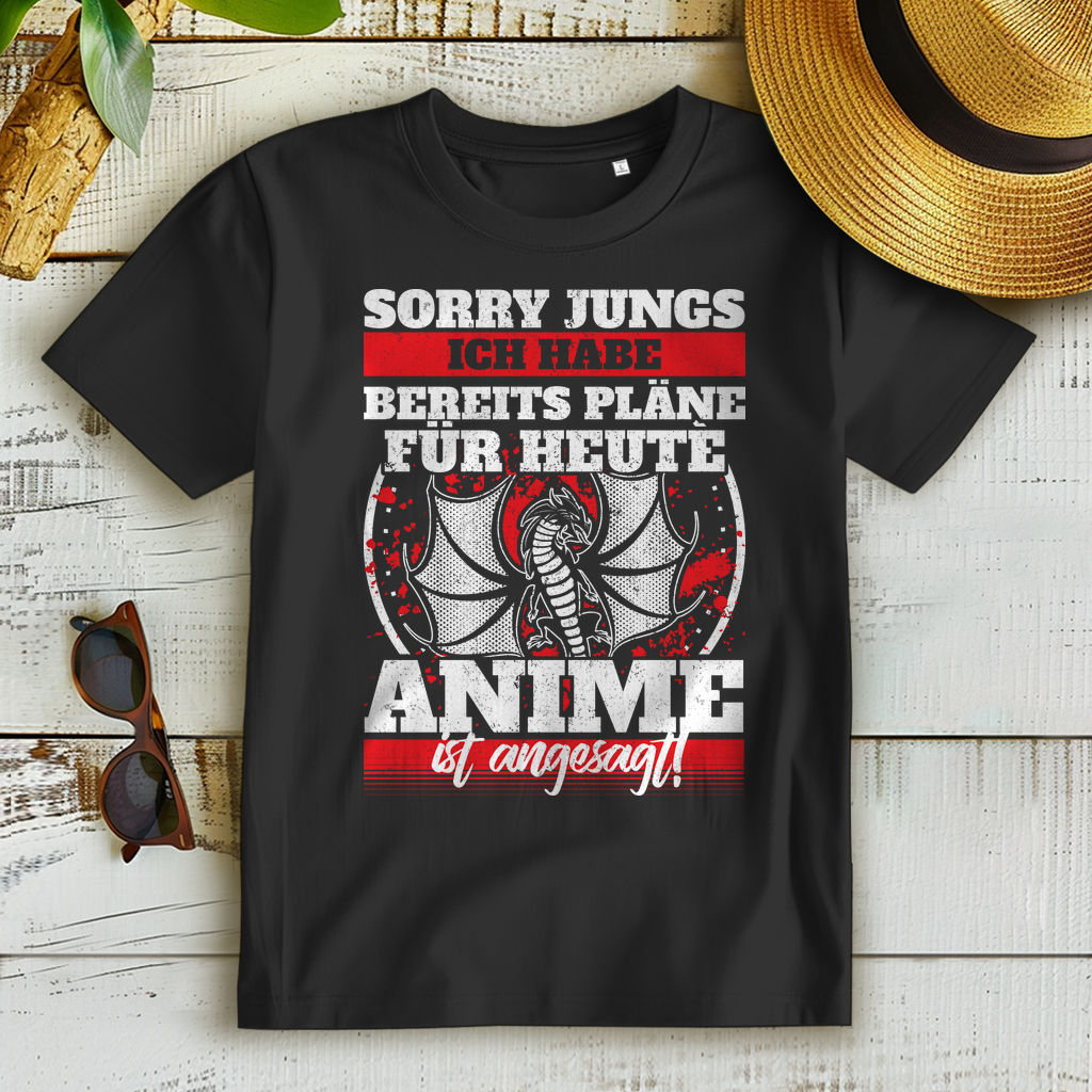 Sorry Jungs ich habe Pläne – Anime ist angesagt! Damen Premium Bio T‑Shirt