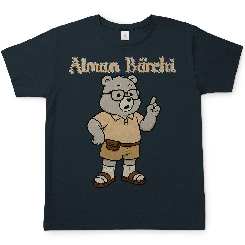 Alman Bärchi - Glücksbärchi - Herren T-Shirt Dark Grey Solid