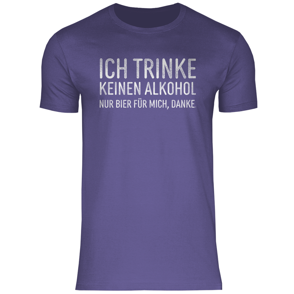 Ich trinke keinen Alkohol nur Bier für mich danke - Herren Shirt Millennial Lilac