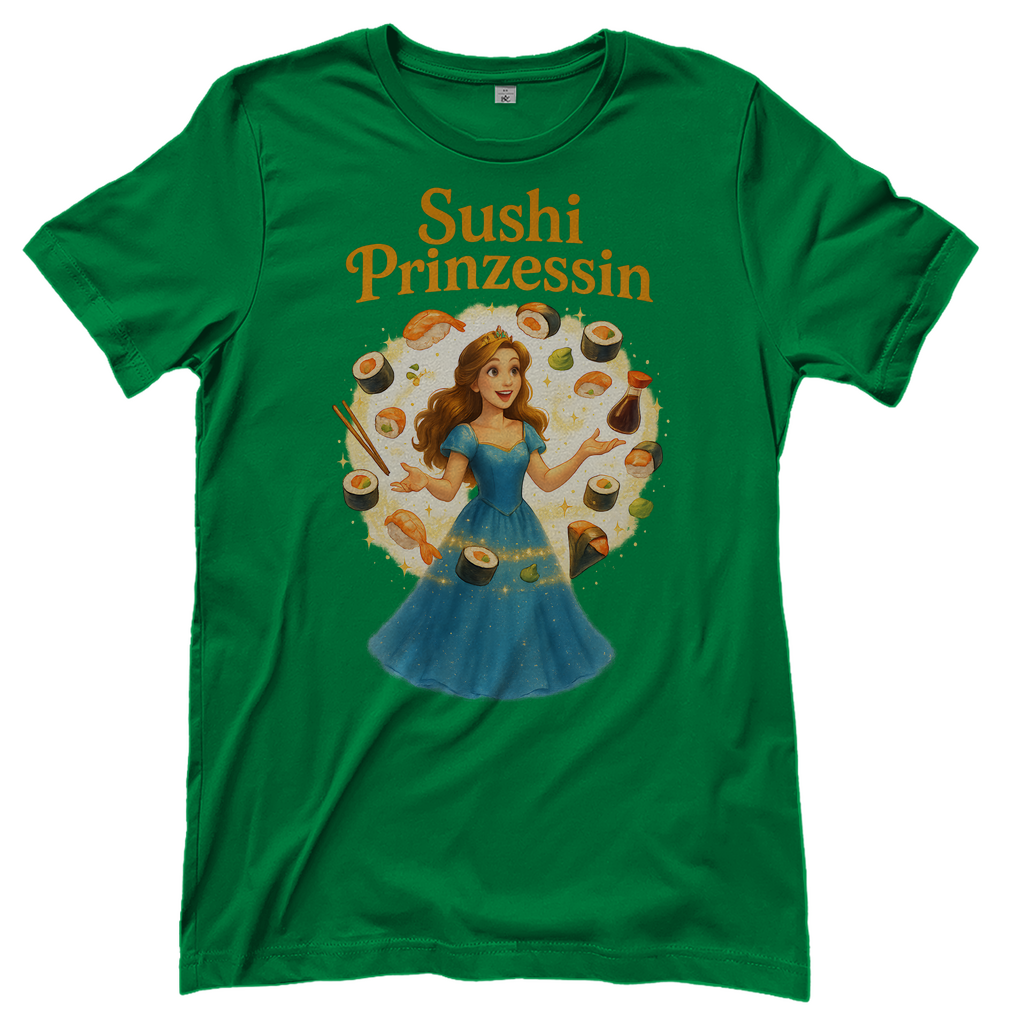 Sushi Prinzessin - Damen T-Shirt Kelly Green