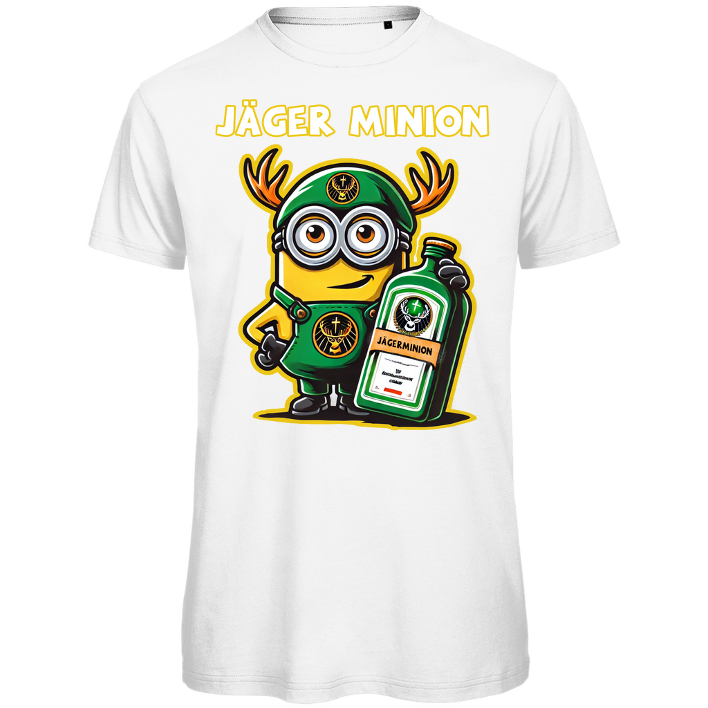 Jägermeister Minion Herren T-Shirt - Bio Baumwolle, Lustiges Minion Design, Premium Qualität