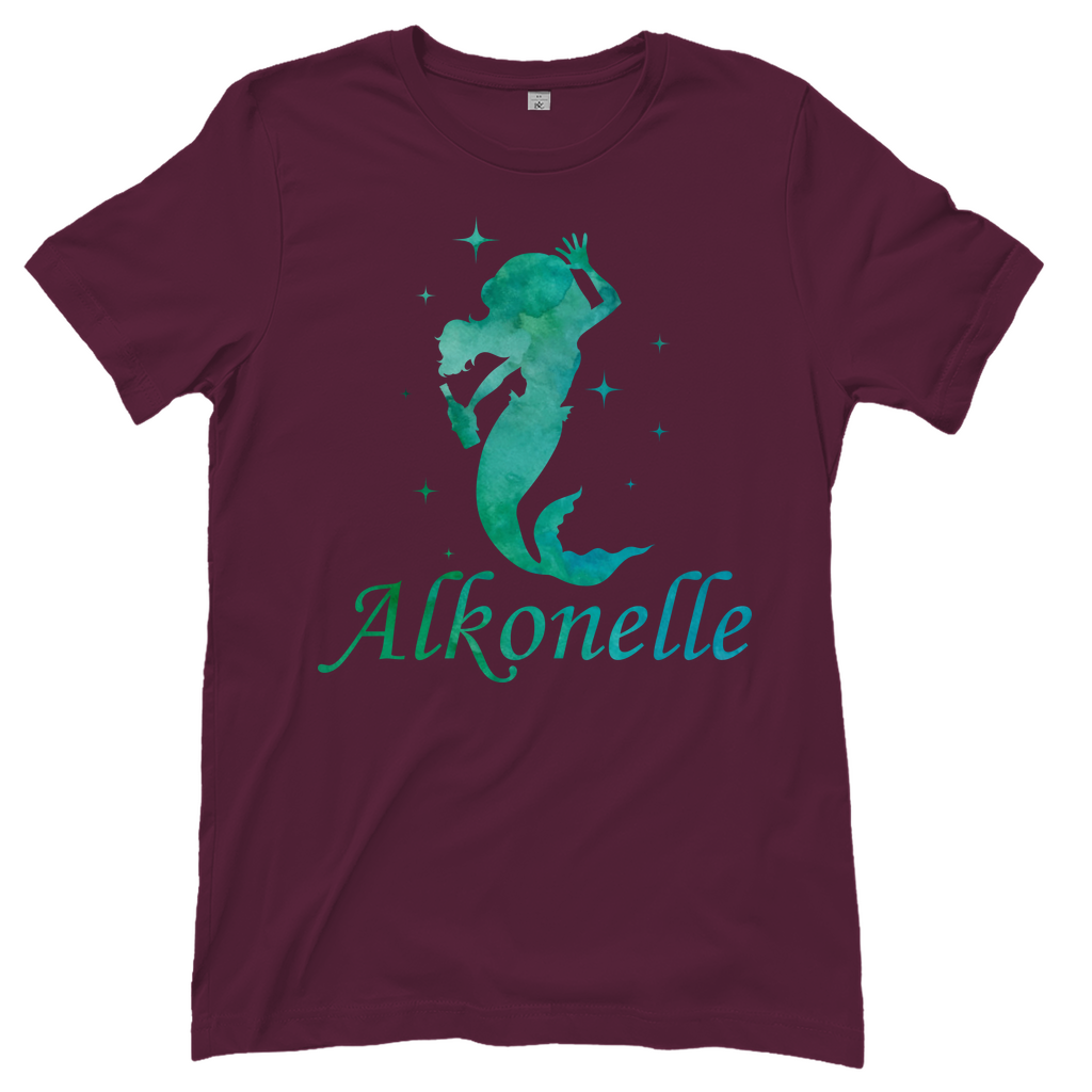 Alkonelle - Prinzessin Aquarell - Damenshirt Burgundy