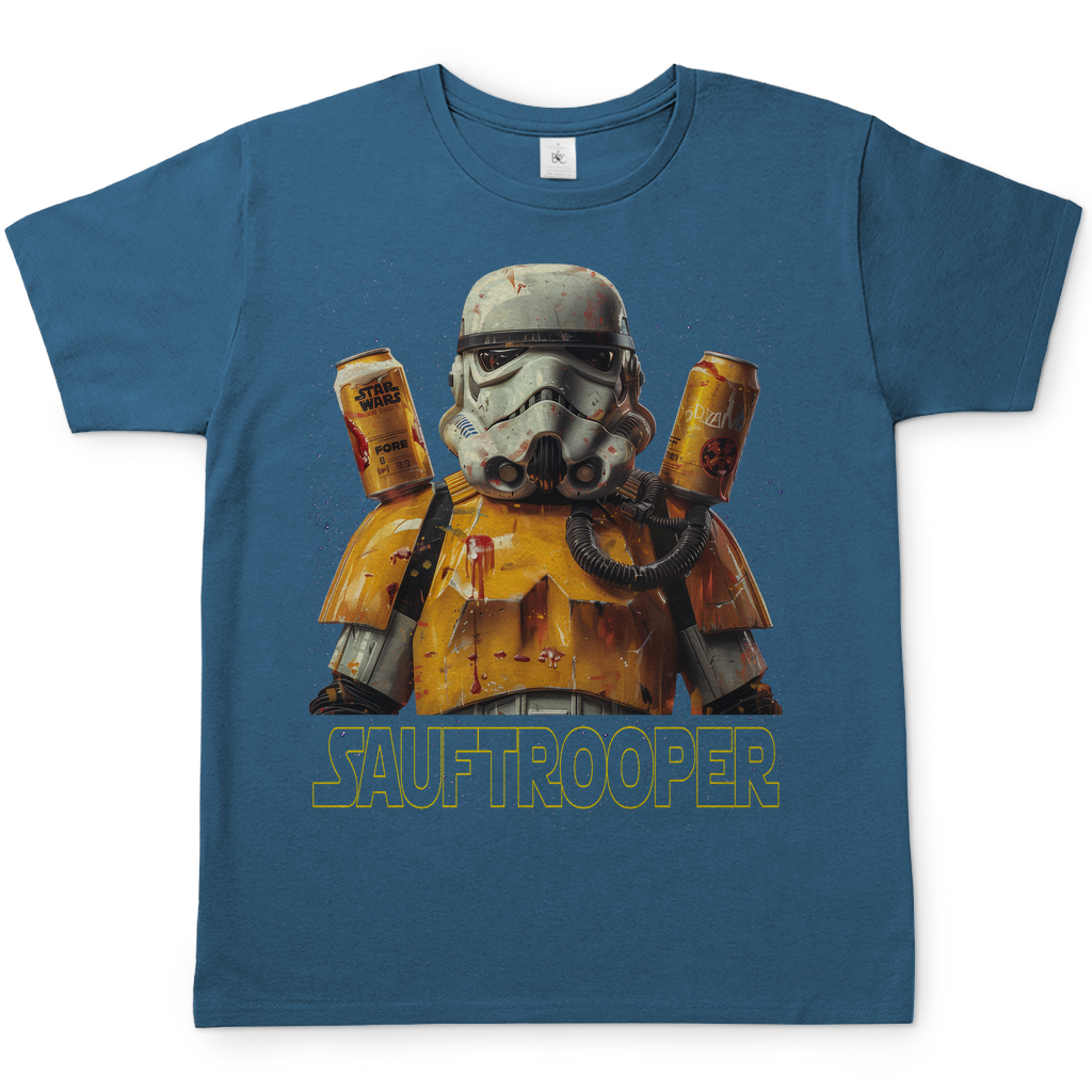 Sauftrooper - Stormtrooper Star Wars - Herren Shirt Stone Blue