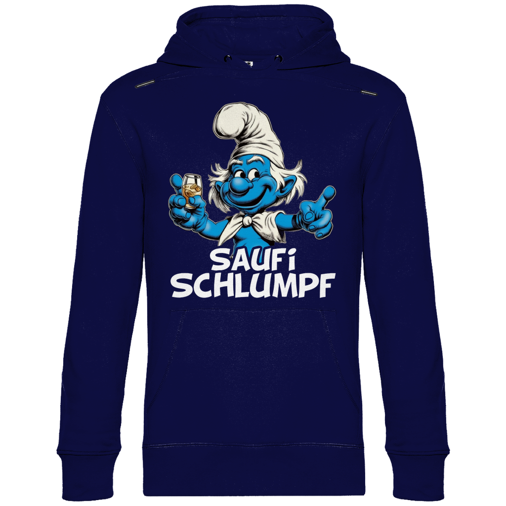 Saufi Schlumpf Grafik - Unisex Hoodie Navy Blue