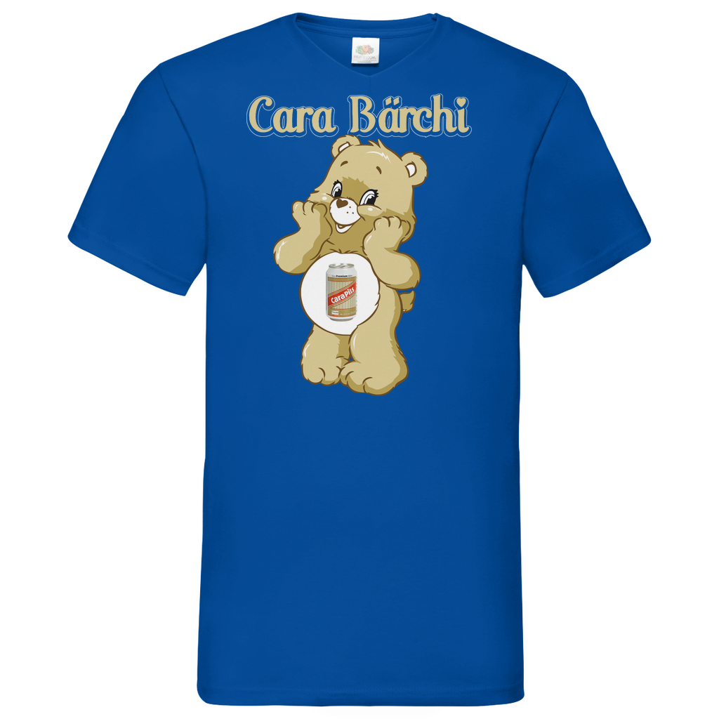 Cara Bärchi - Glücksbärchi - Herren V-Neck Shirt Royal Blue