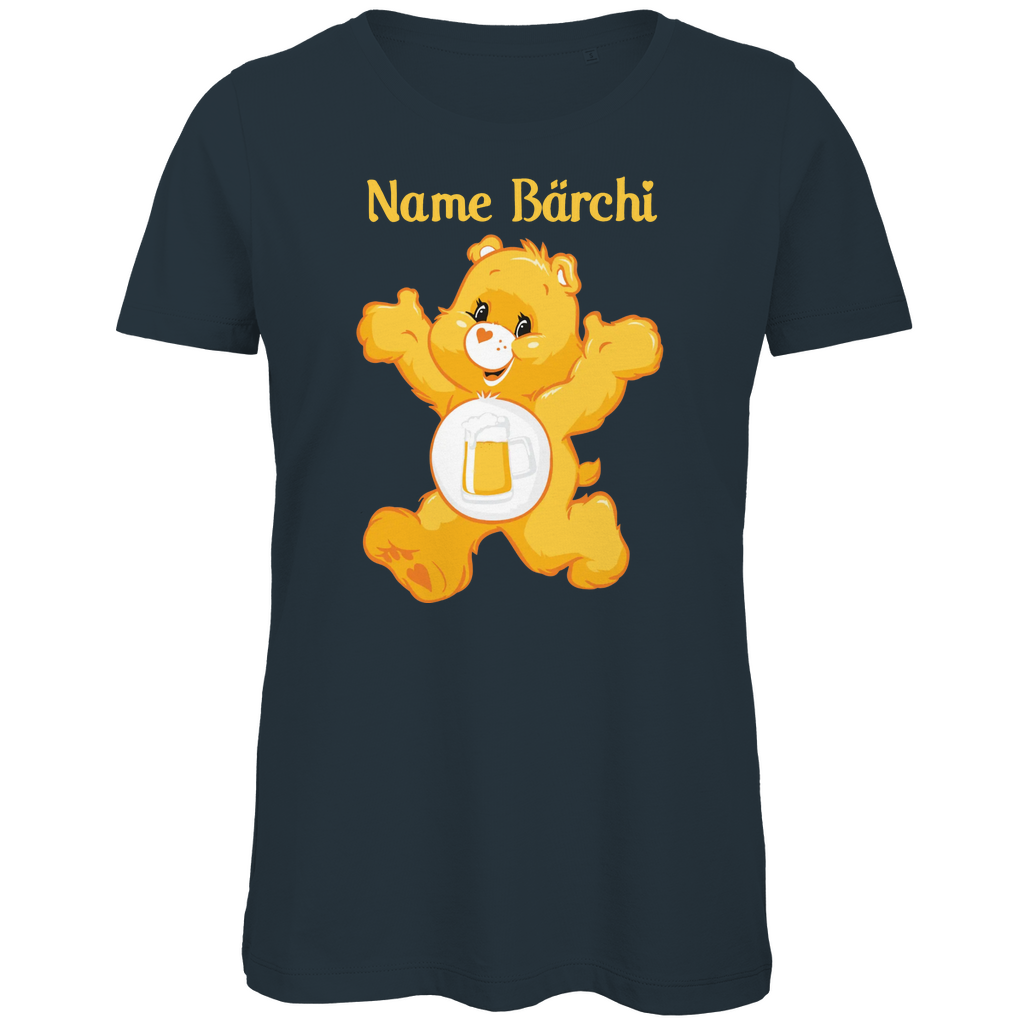 Bier Bärchi - Glücksbärchi - Personalisierbar - Damen Premium Bio T-Shirt Dark Grey