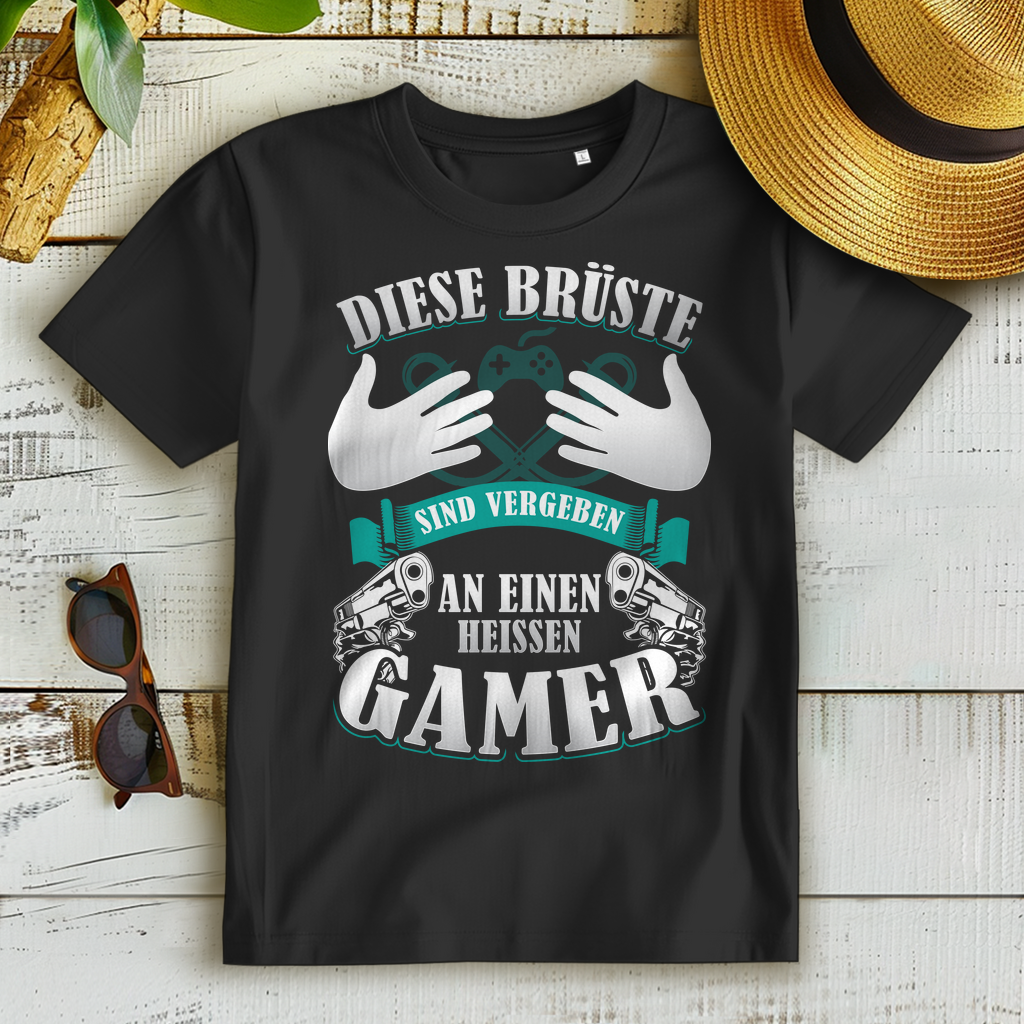 Vergeben an einen heißen Gamer Shirt – Gaming Liebe T-Shirt für Frauen