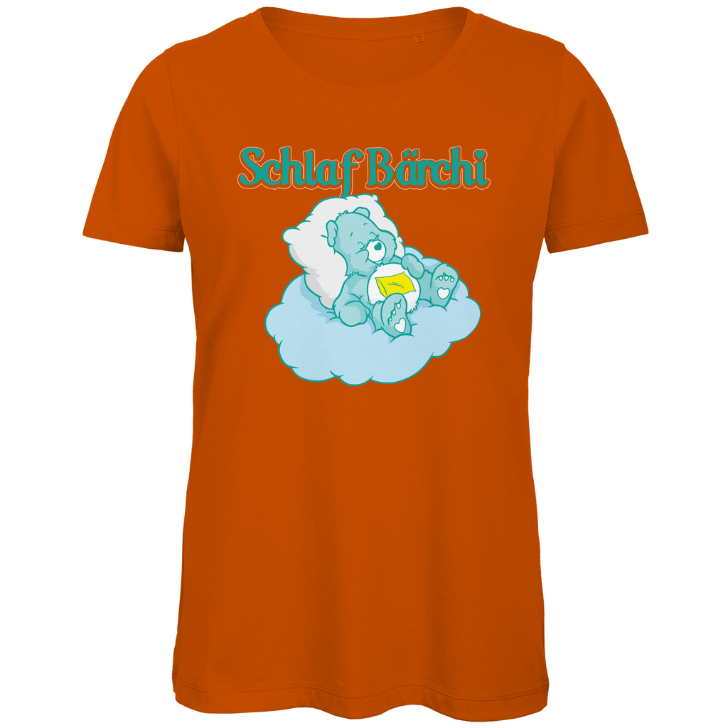 Schlaf Bärchi - Glücksbärchi - Damen Premium Bio T-Shirt Urban Orange