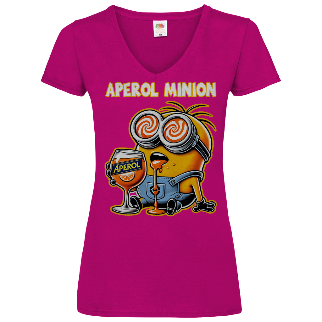 Aperol Minion - V-Neck Damenshirt