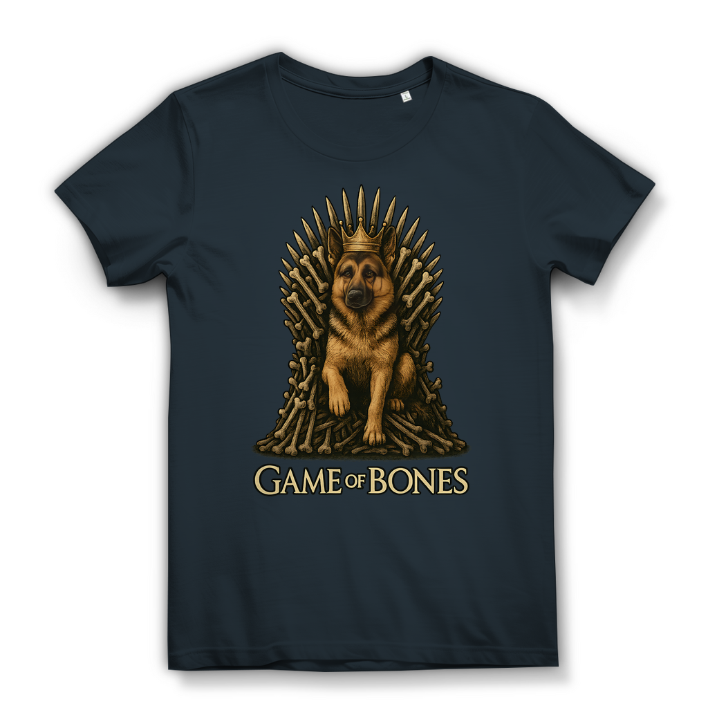 Game of Bones Schäferhund Hunde - Damen Premium Bio T-Shirt Dark Grey
