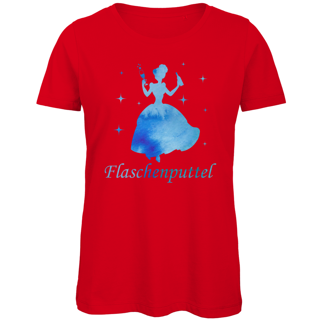 Flaschenputtel - Prinzessin Aquarell - Damen Premium Bio T-Shirt Red