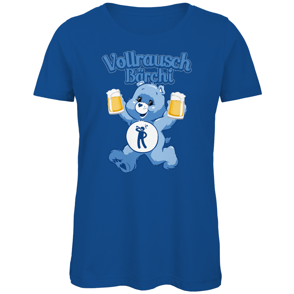 Vollrausch Bärchi - Glücksbärchi - Damen Premium Bio T-Shirt Royal Blue