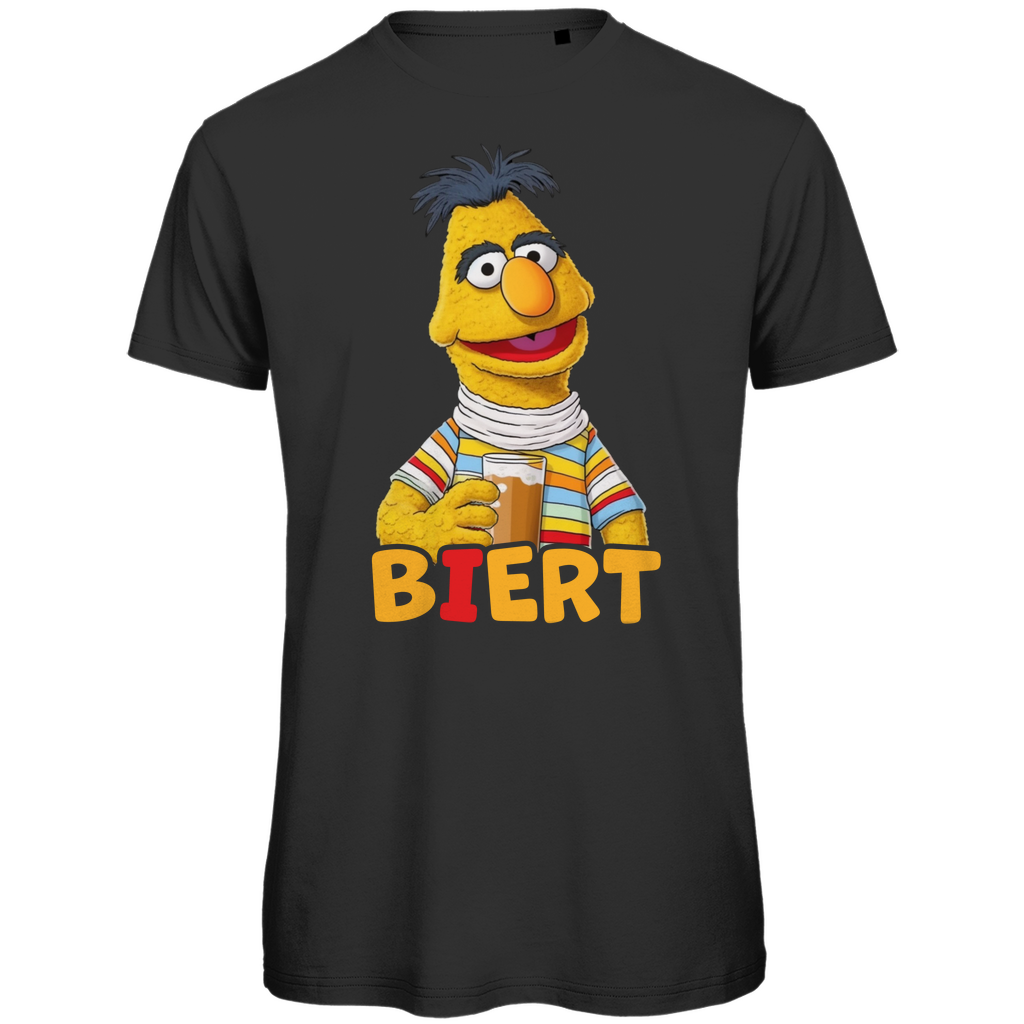 Biert Bert Bier Sesamstraße - Herren Premium Bio T-Shirt Black