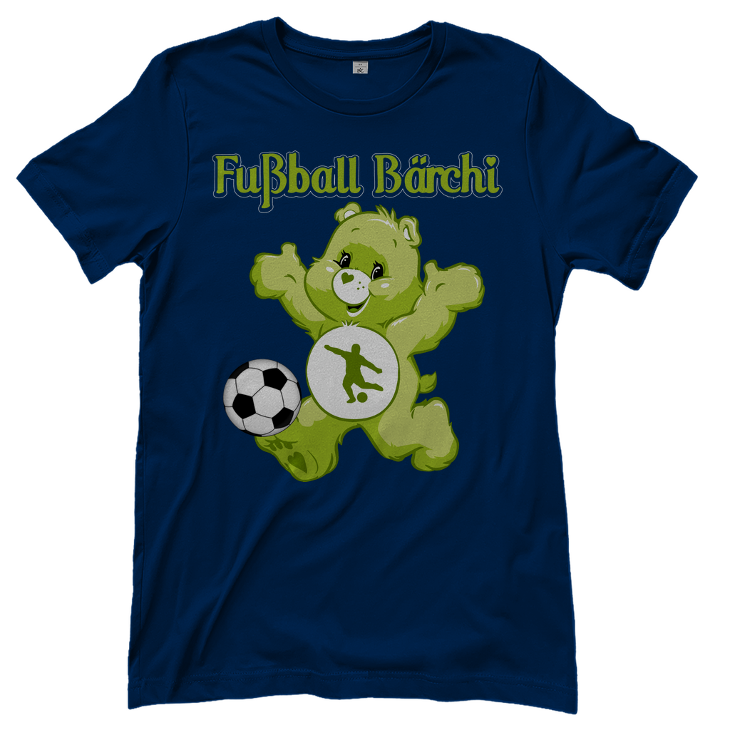 Fußball Bärchi - Glücksbärchi - Damenshirt Navy