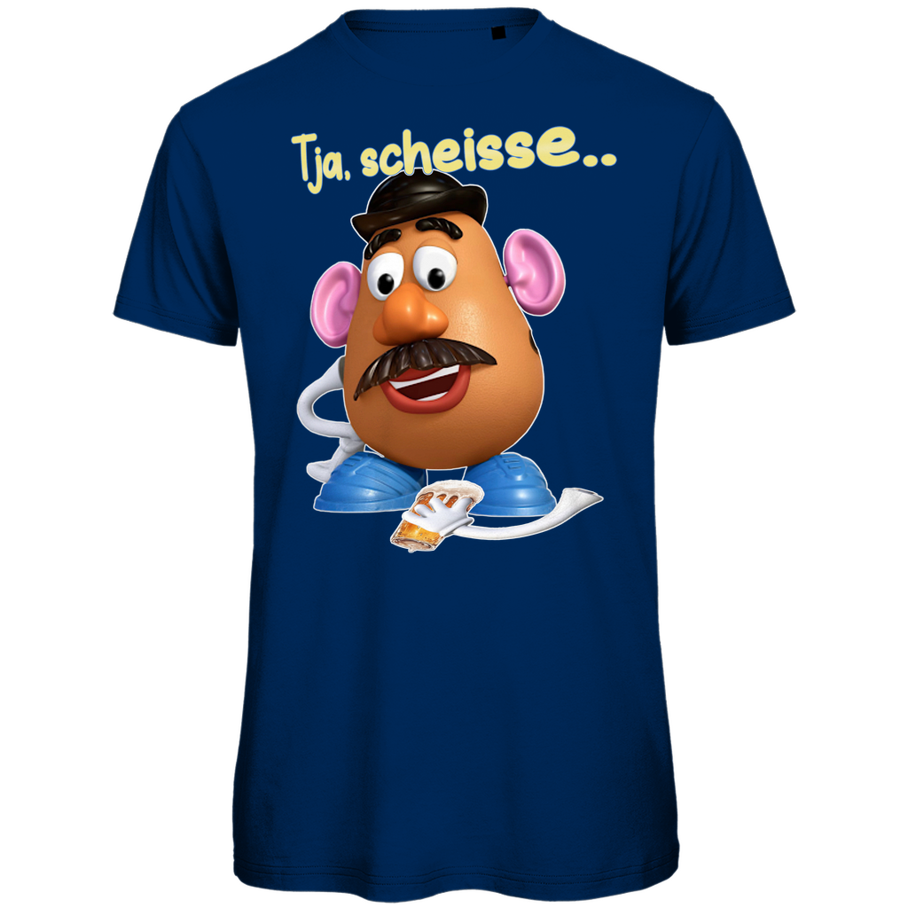 Tja, scheisse - Charlie Naseweis Toy Story - Herren Premium Bio T-Shirt Navy