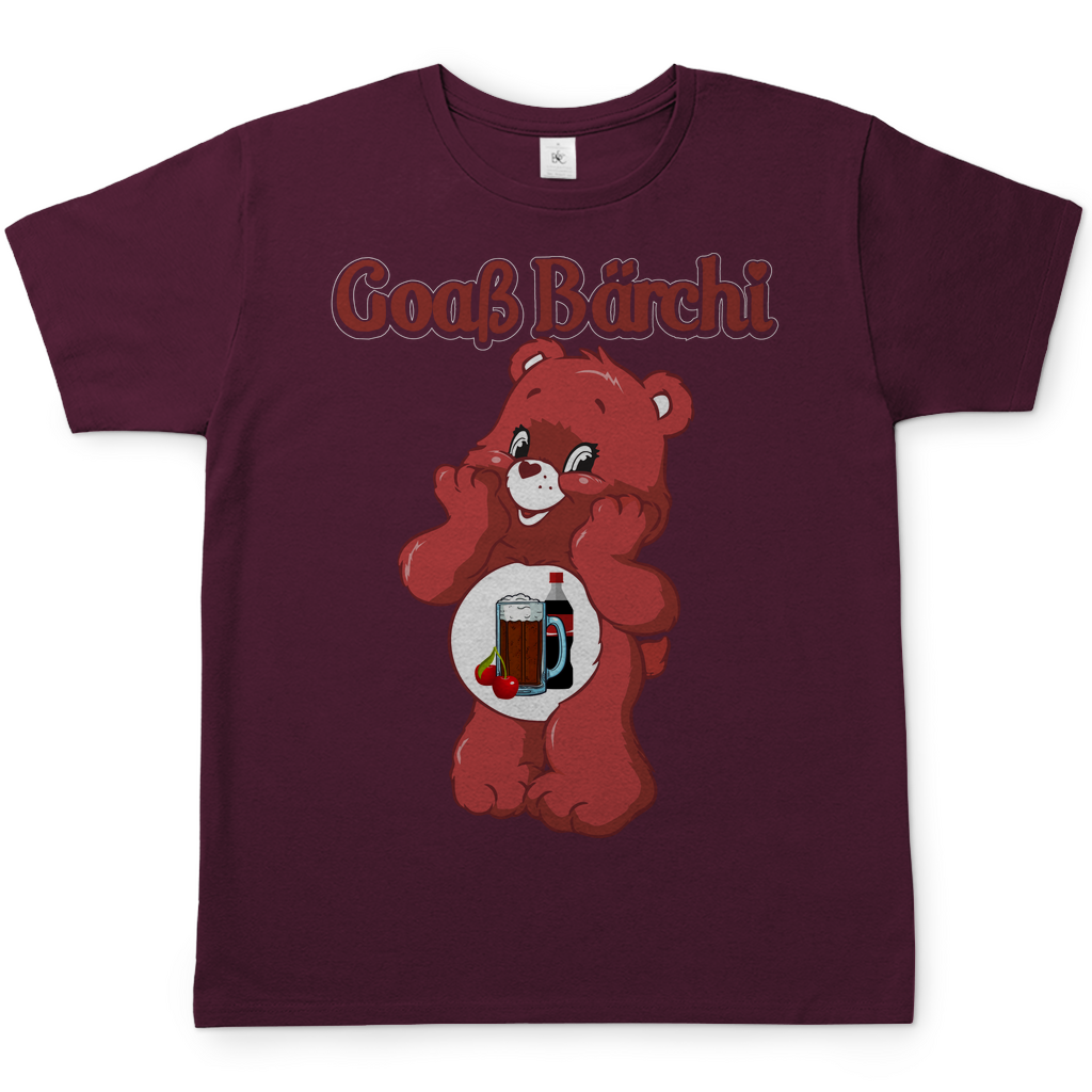Goaß Bärchi - Glücksbärchi - Herren Shirt Burgundy
