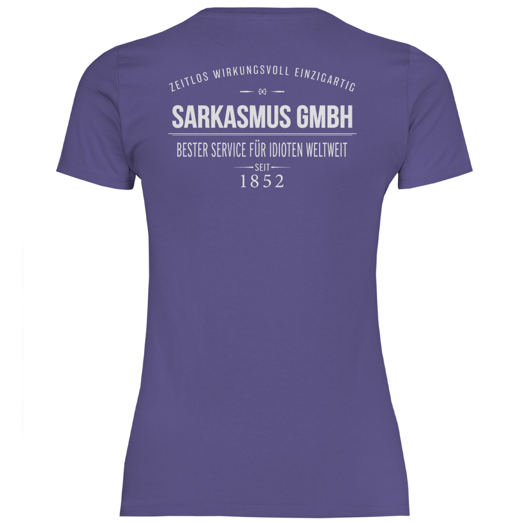 Sarkasmus GmbH bester Service für Idioten weltweit - Damenshirt Millennial Lilac