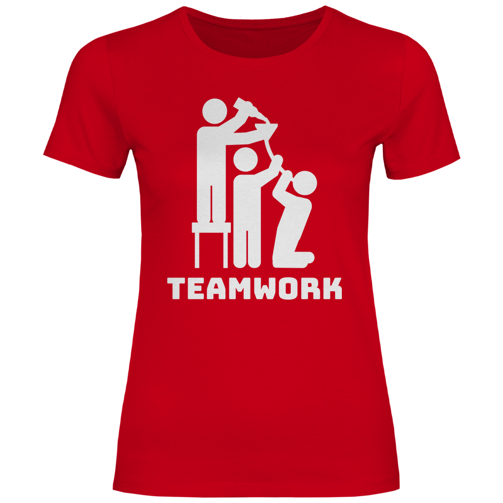 Teamwork - Damenshirt Red