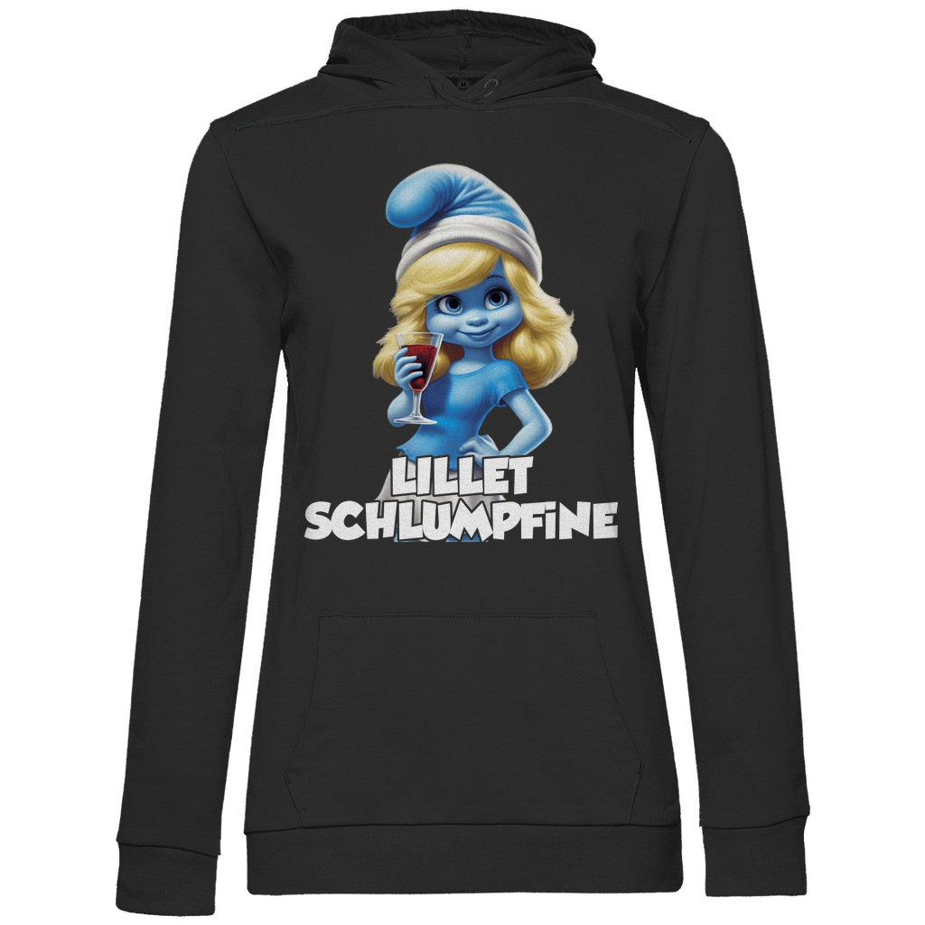 Lillet Schlumpfine Grafik - Damen Hoodie Black