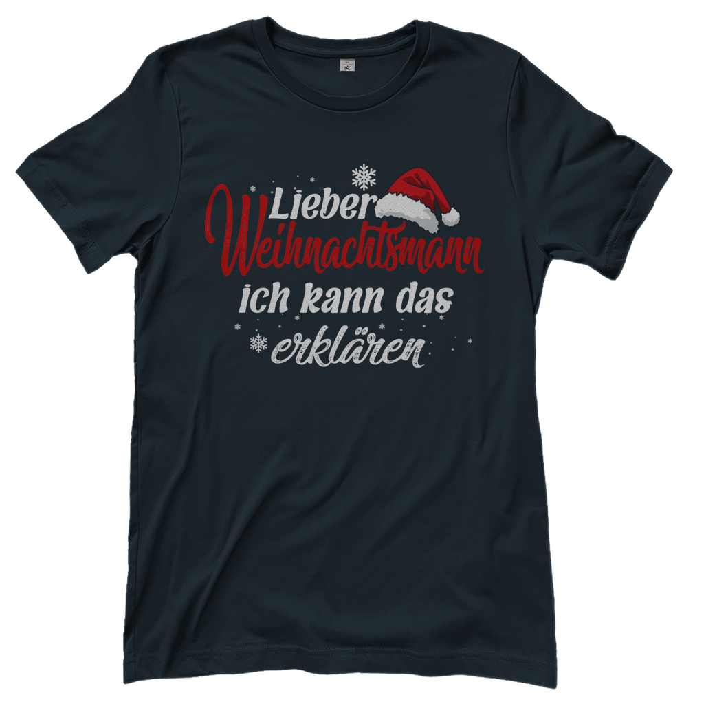 Lieber Weihnachtsmann Partnerlook - ich kann das erklären - Damenshirt Dark Grey Solid