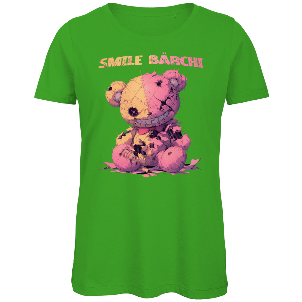 Smile Bärchi - Damen Premium Bio T-Shirt Real Green