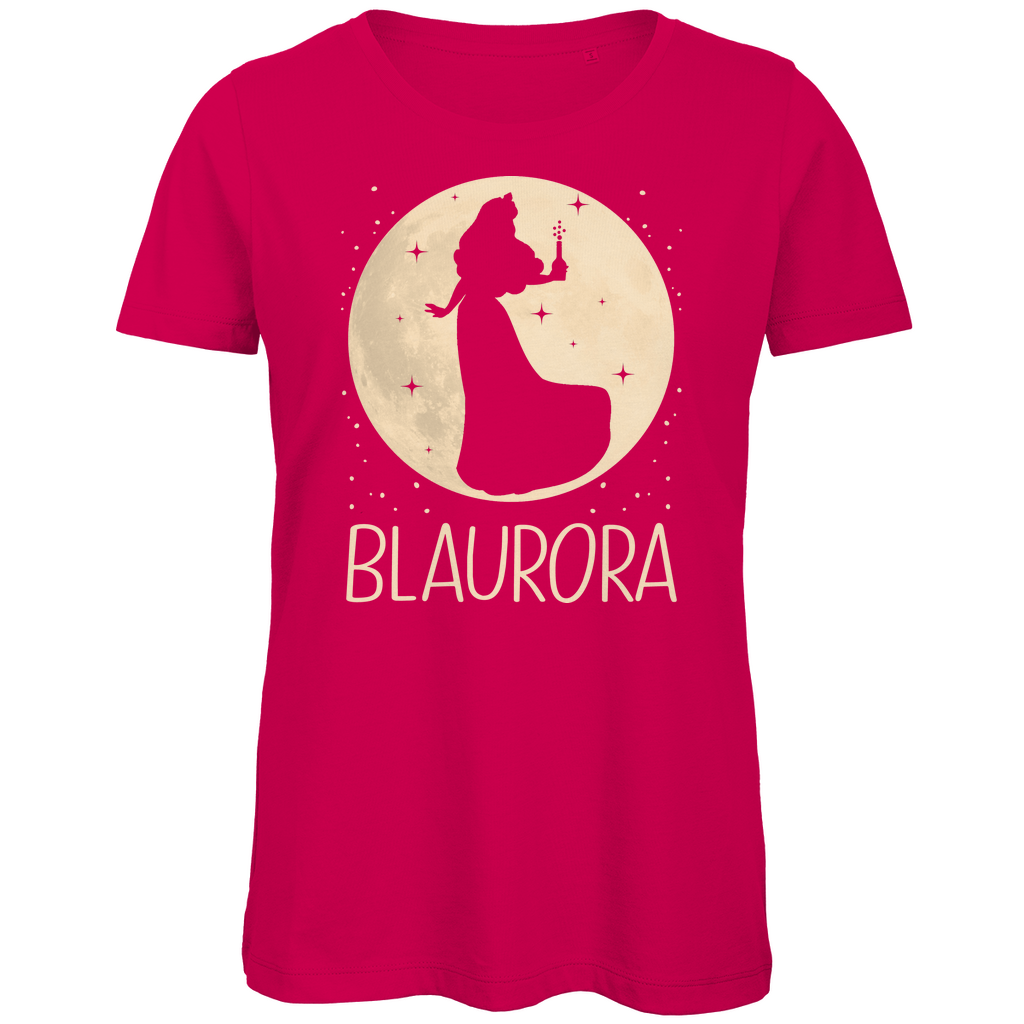 Mond Prinzessin - Blaurora - Damen Premium Bio T-Shirt Fuchsia