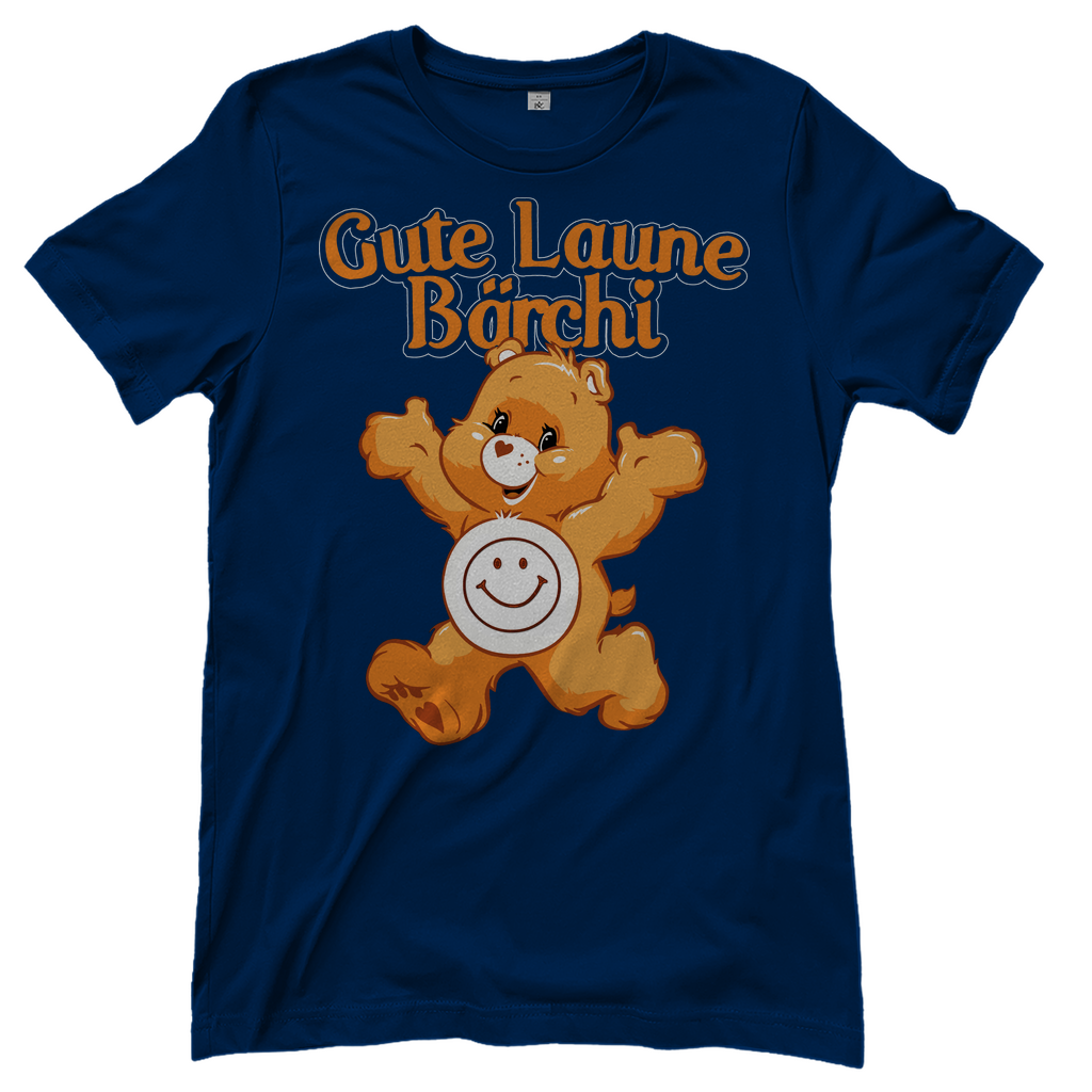 Gute Laune Bärchi - Glücksbärchi - Damenshirt Navy