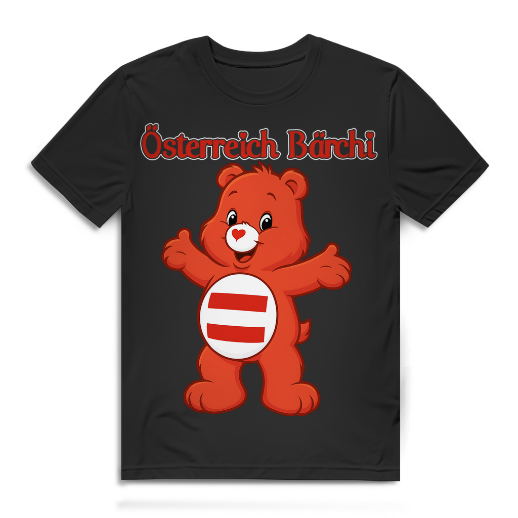 Österreich Bärchi - Glücksbärchi - Herren Premium Bio T-Shirt Black