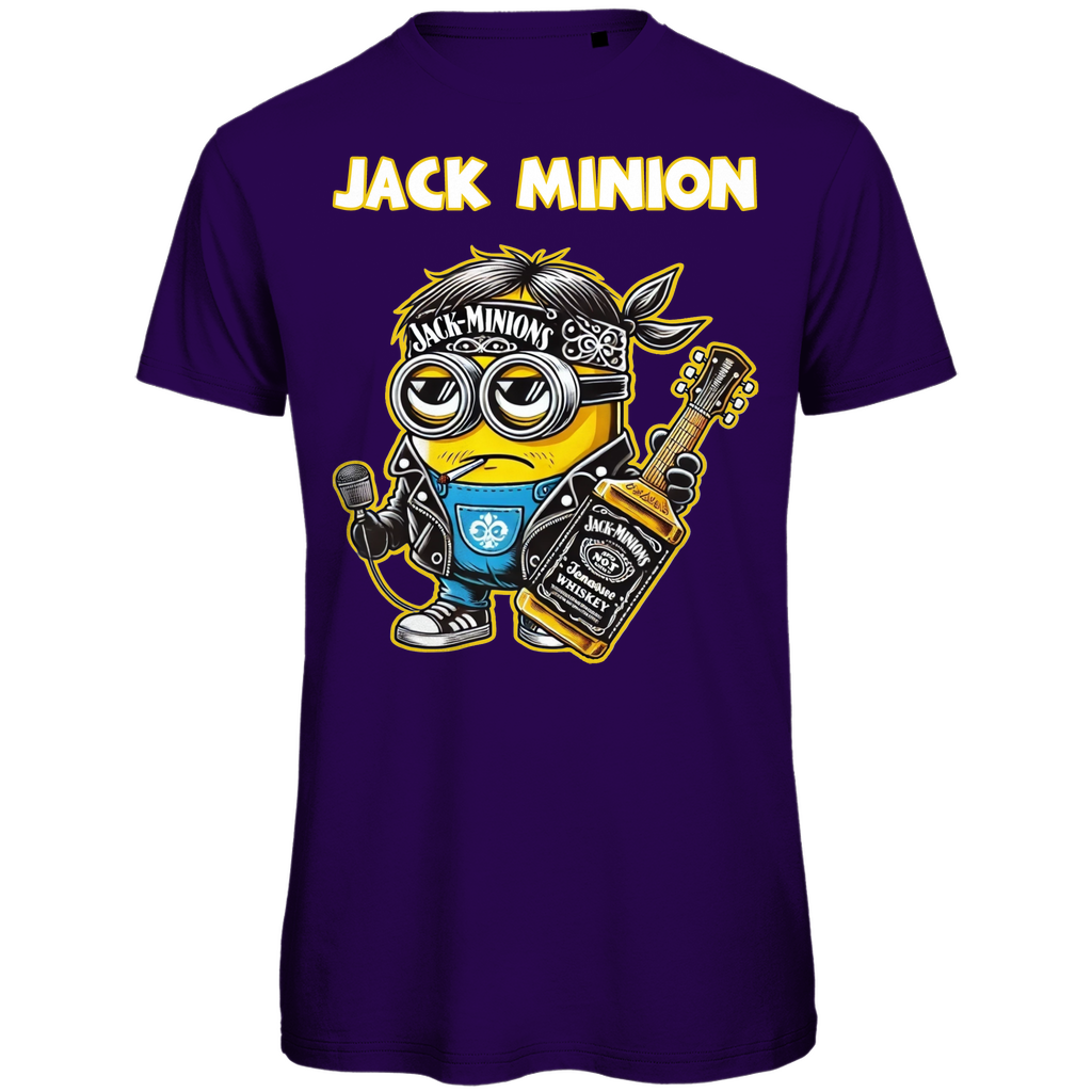 Jack Minion Herren T-Shirt - Bio Baumwolle, Lustiges Design, Jack Daniels Stil, Premium Qualität