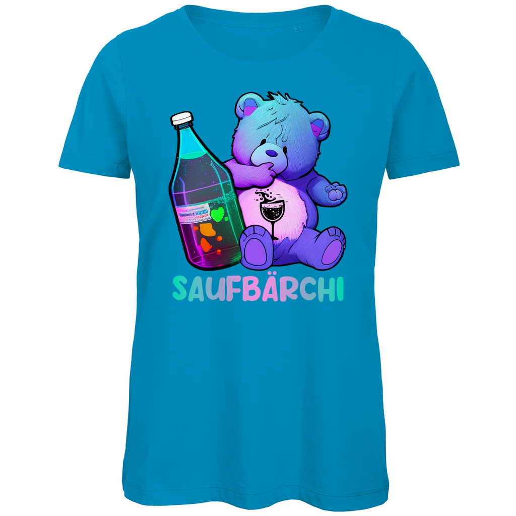 Saufbärchi - Glücksbärchi - Damen Premium Bio T-Shirt Atoll