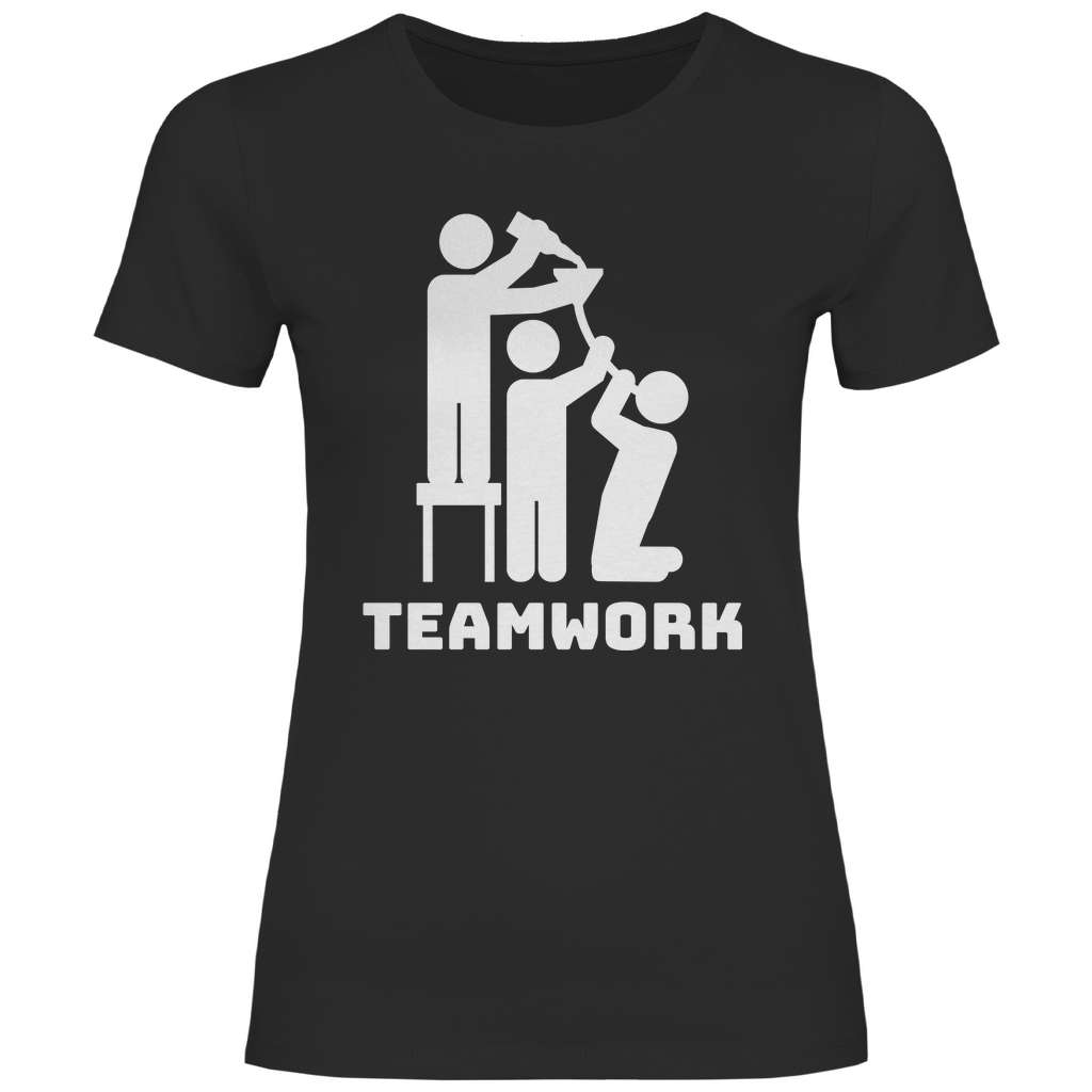Teamwork - Damenshirt Black