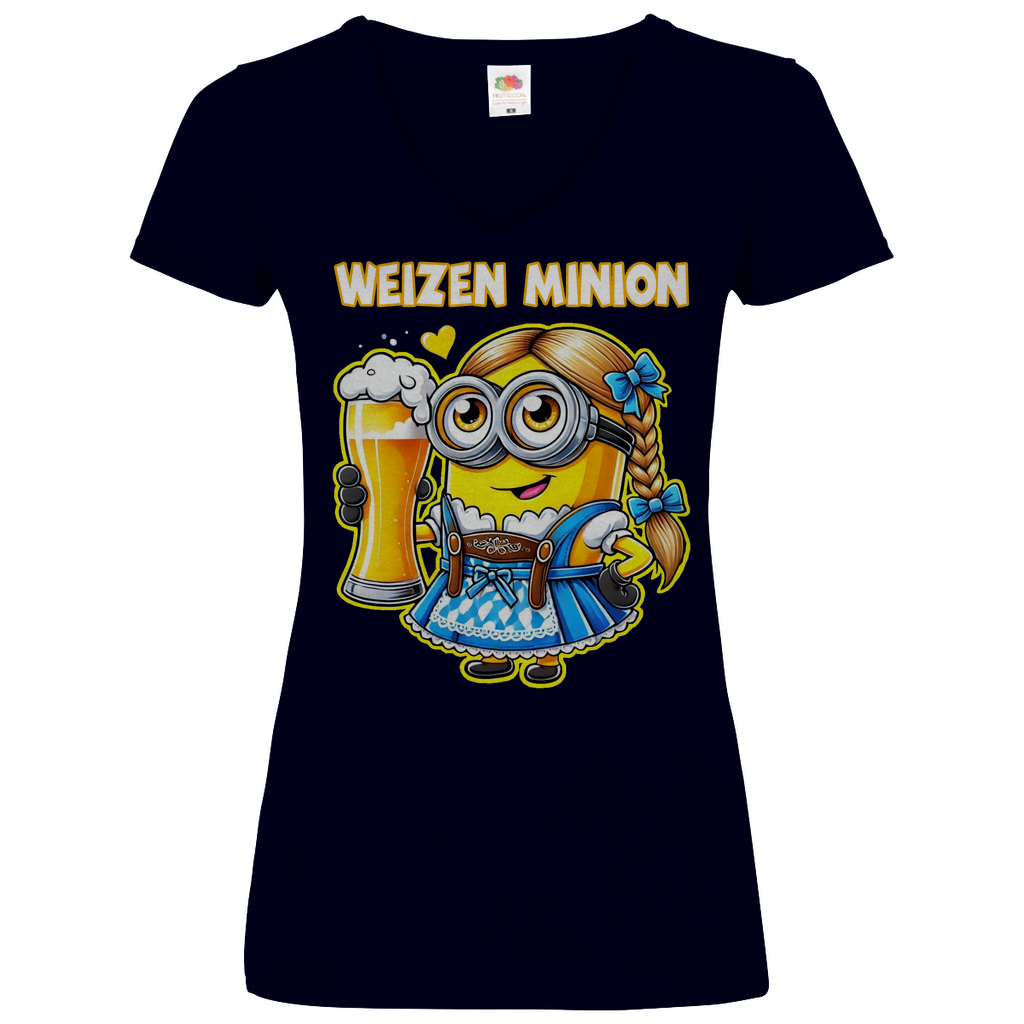 Weizen Minion - V-Neck Damenshirt
