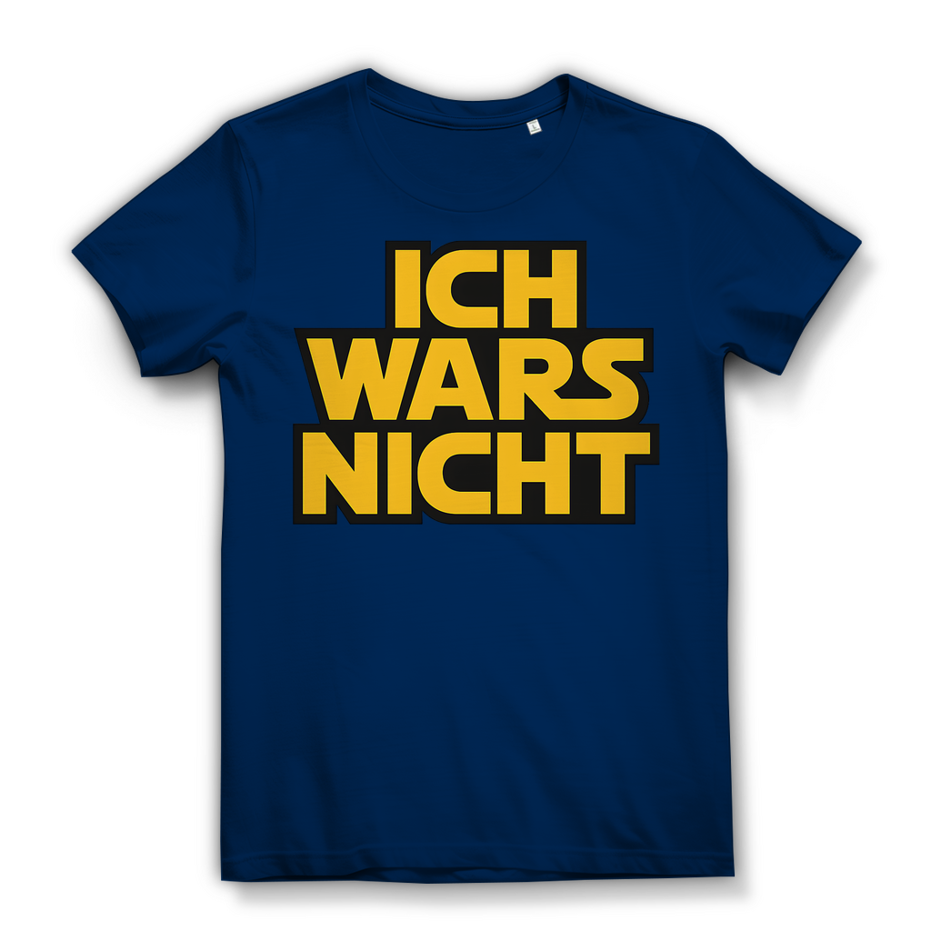 Star Wars Shirt Damen Parodie Ich Wars Nicht Bio XS-XXL Navy