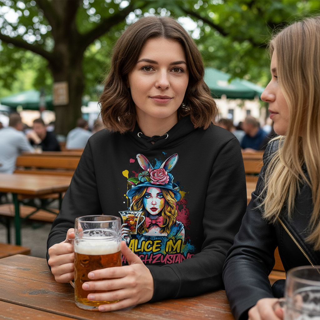 Alice im Rauschzustand Bunt - Damen Hoodie