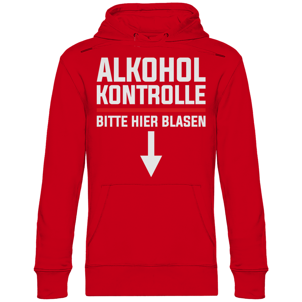Alkohol Kontrolle bitte hier Blasen - Unisex Hoodie Red