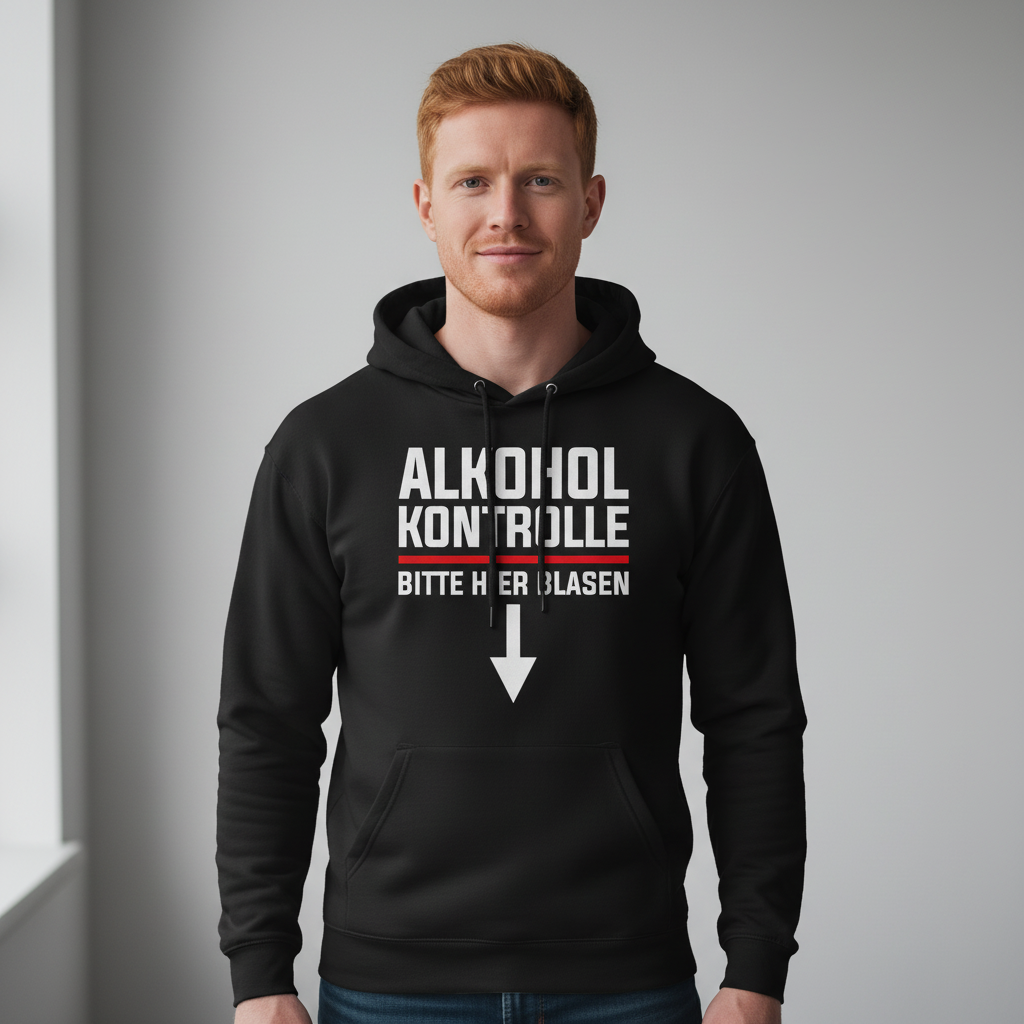 Alkohol Kontrolle bitte hier Blasen - Unisex Hoodie