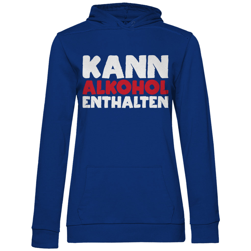 Kann Alkohol enthalten - Damen Hoodie Royal