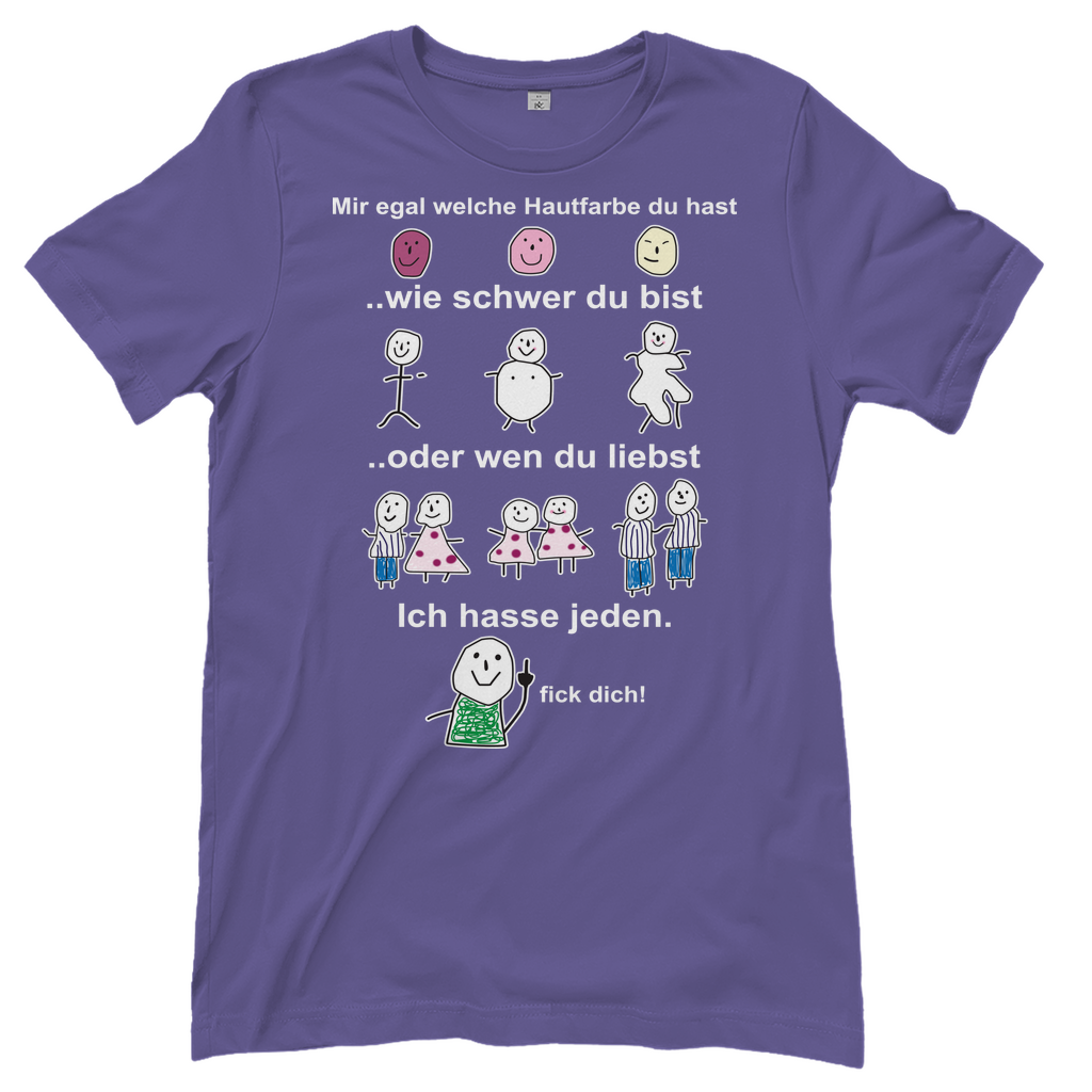 Mir egal welche Hautfarbe du hast - Damenshirt Millennial Lilac