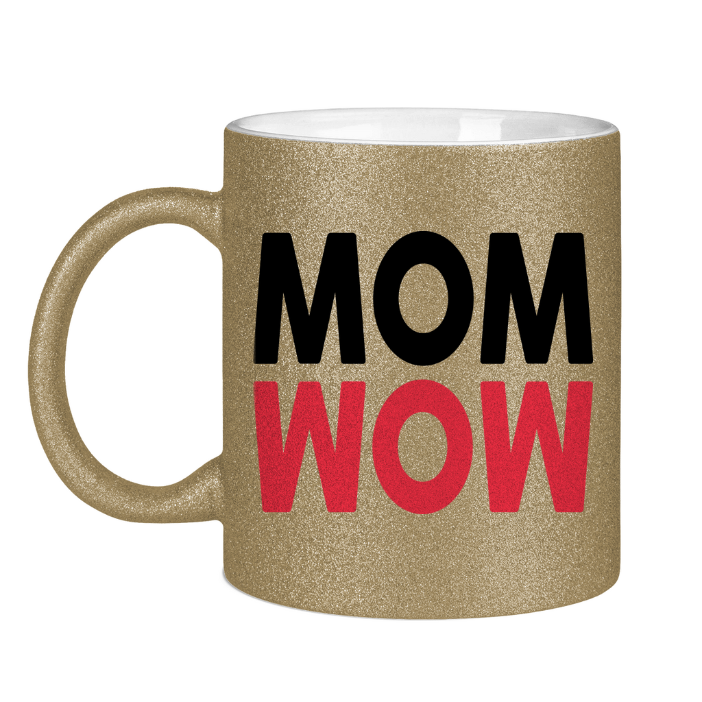 MOM WOW - Glitzertasse Dark Gold Glitter One size