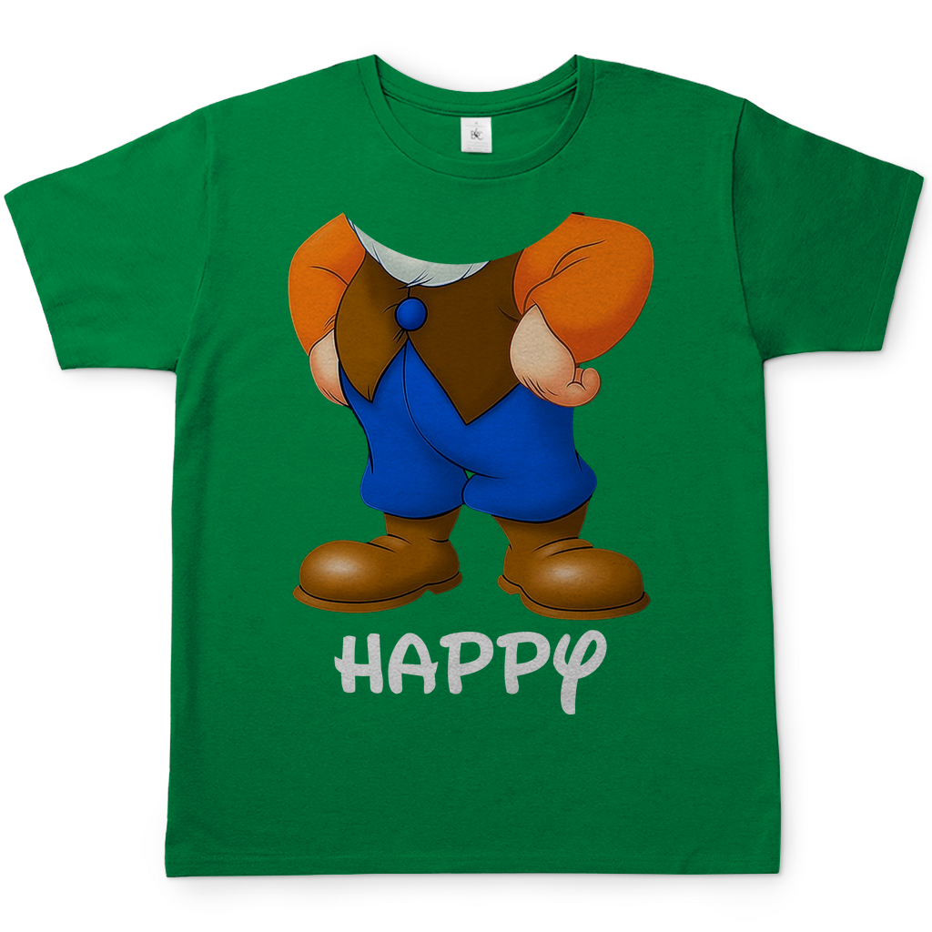 Schneewittchen und die 7 Zwerge - Happy - Herren Shirt Kelly Green