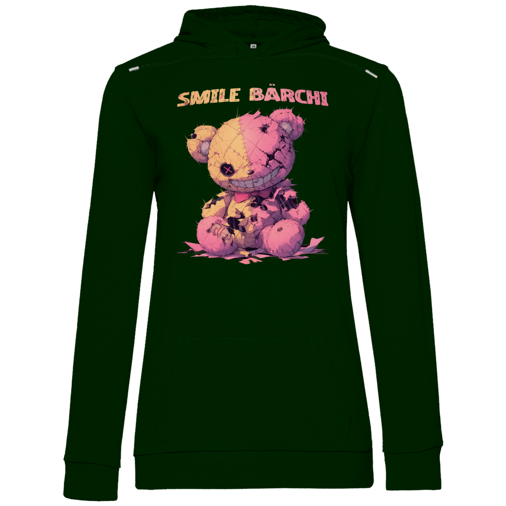 Smile Bärchi - Damen Hoodie Forest Green