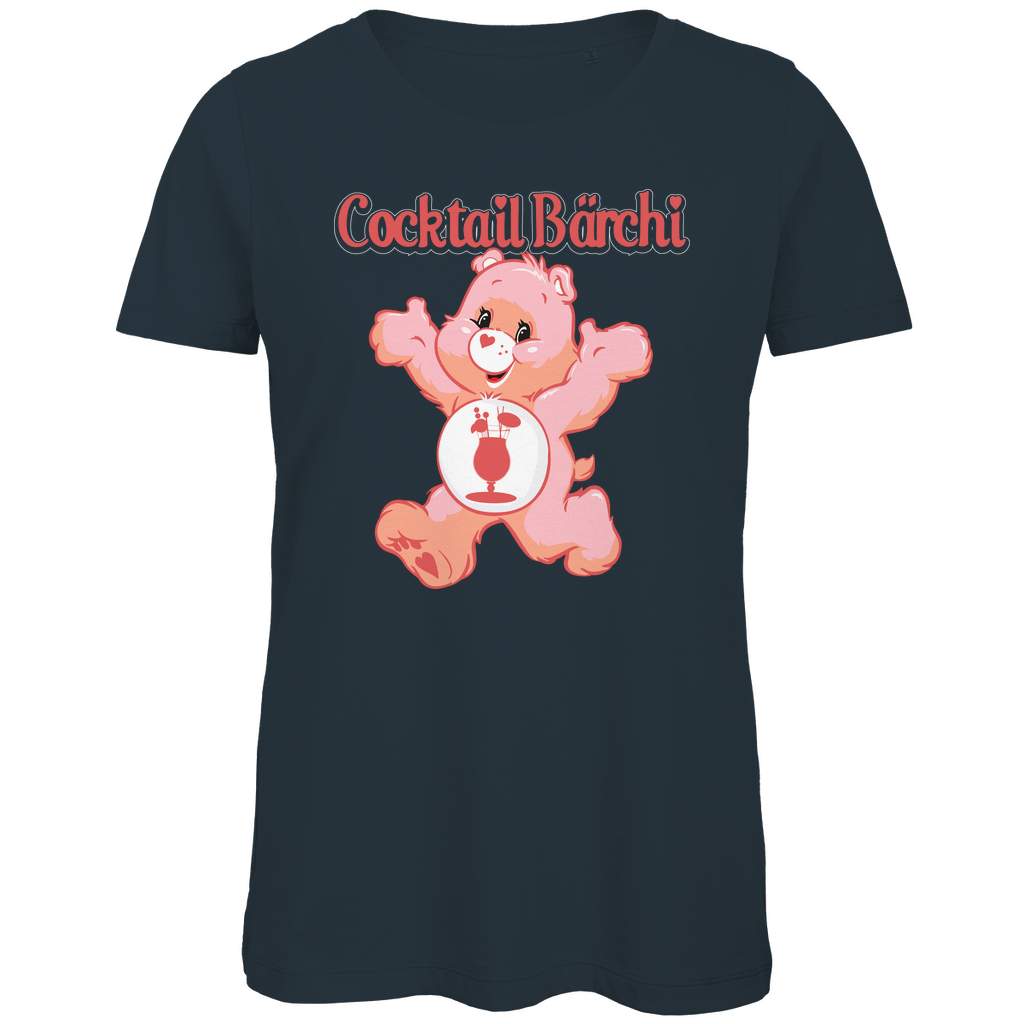 Cocktail Bärchi - Glücksbärchi - Damen Premium Bio T-Shirt Dark Grey
