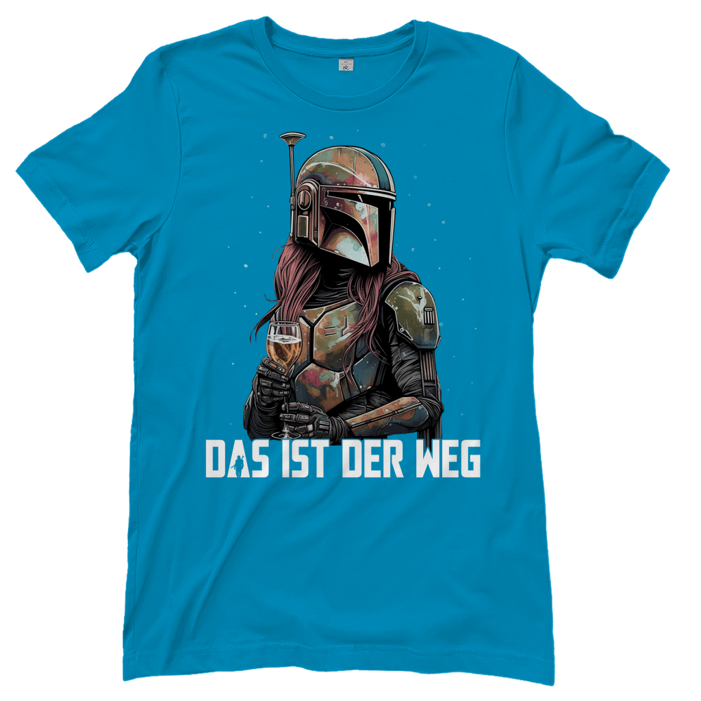Das ist der Weg - Mandalorianerin Wein - Damenshirt