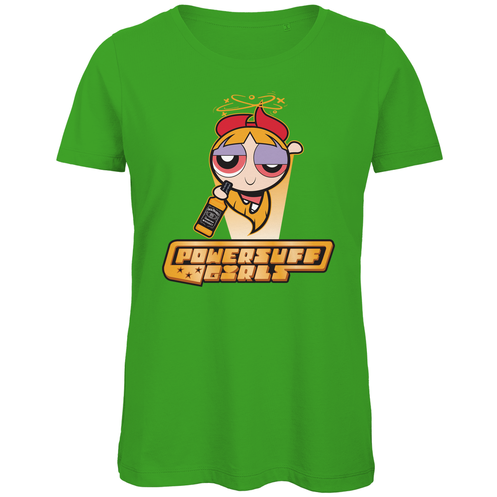Blossom Powersuff Powerpuff Girls - Damen Premium Bio T-Shirt Real Green
