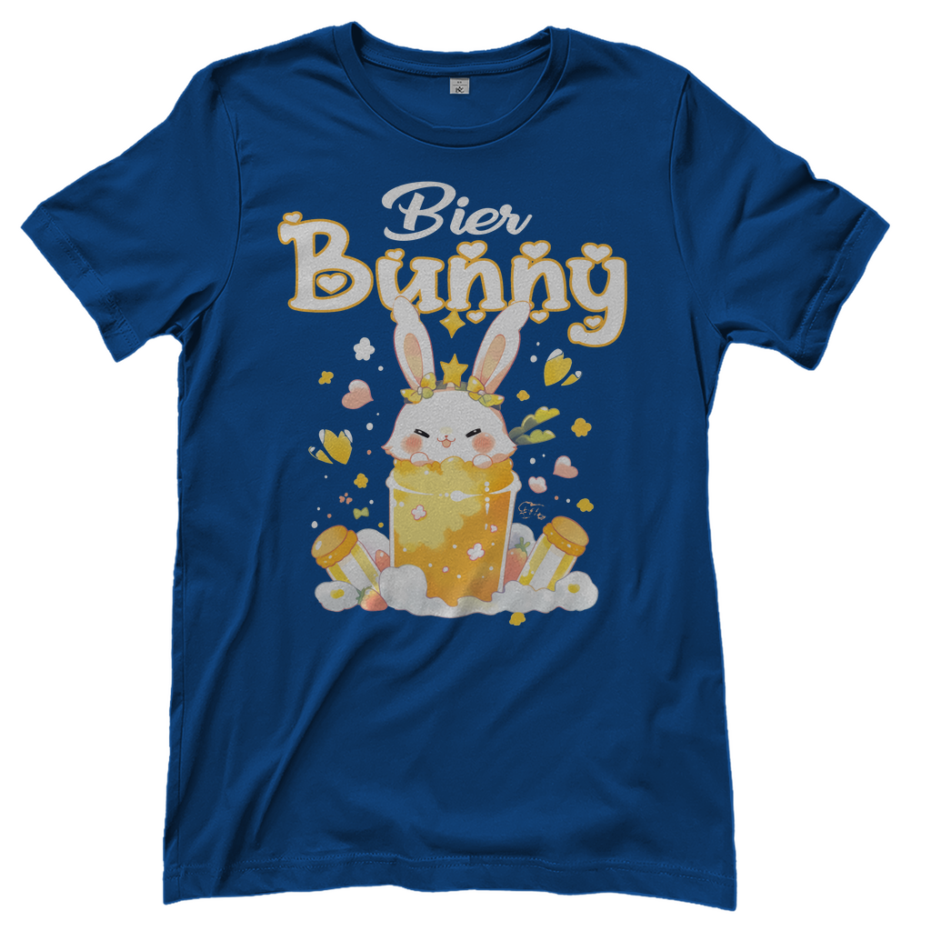 Bier Bunny Hase - Damenshirt Royal Blue