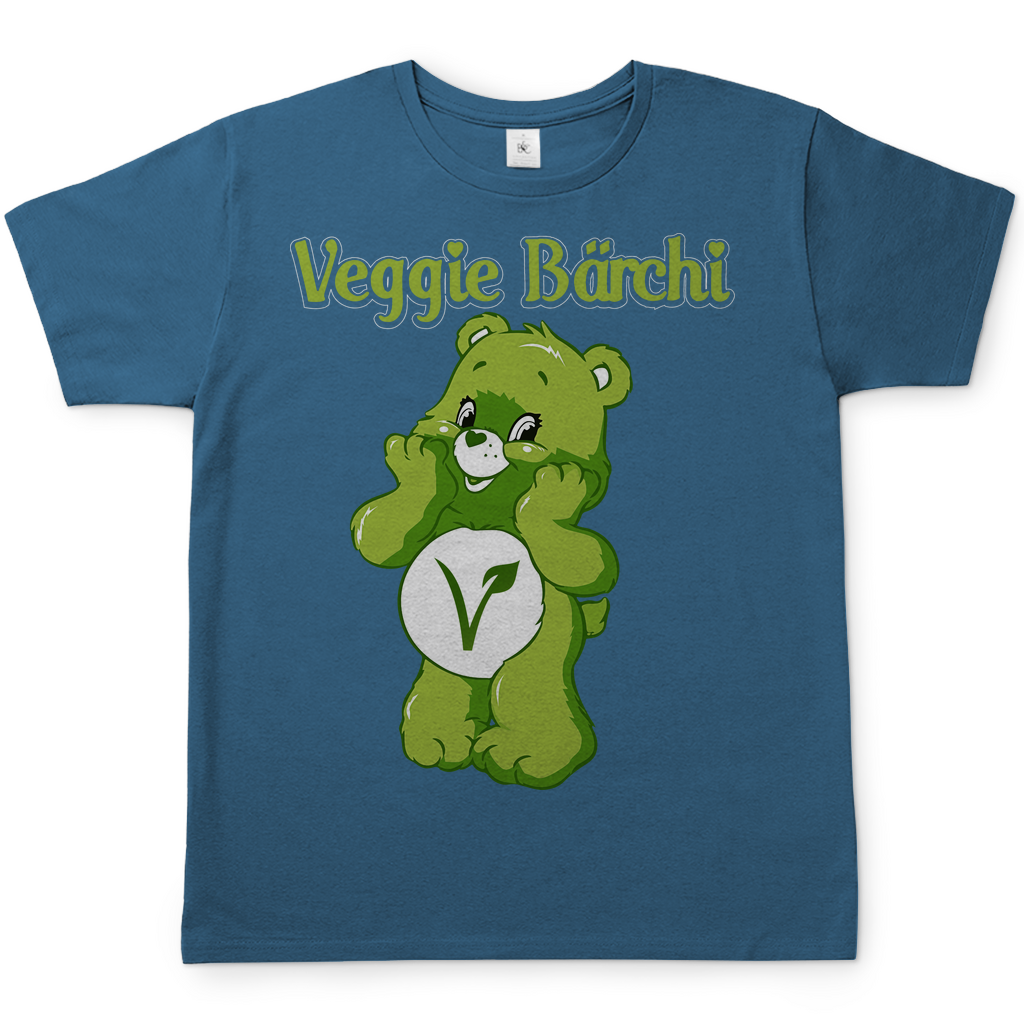 Veggie Bärchi - Glücksbärchi - Herren Shirt Stone Blue