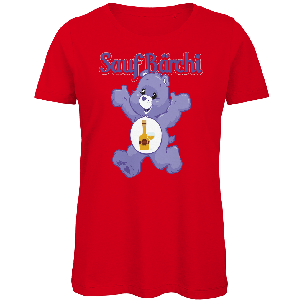 Sauf Bärchi - Glücksbärchi - Damen Premium Bio T-Shirt Red
