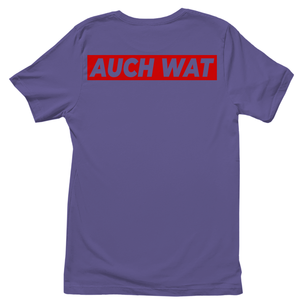 Hinten steht auch wat - Beidseitiger Druck - Damenshirt